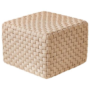 NALLI - Buitenpoef - Lichtbeige - Synthetisch materiaal