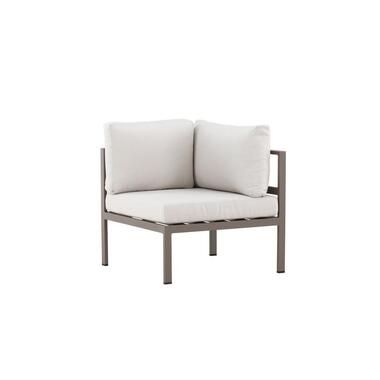 Svea - Diego bank module hoek - bruin/beige