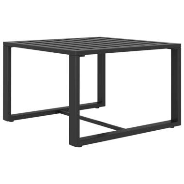 vidaXL - Salontafel - Weerbestendig - Antraciet - Aluminium - 60x60x38cm