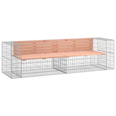 vidaXL - Tuinbank schanskorfontwerp - Massief douglashout - 244x71x65,5 cm