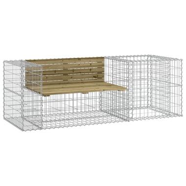 vidaXL - Tuinbank schanskorfontwerp - Geïmpregneerd grenenhout - 192x71x65,5 cm