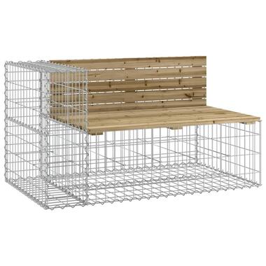 vidaXL - Tuinbank schanskorfontwerp - Geïmpregneerd grenenhout - 122x71x65,5 cm