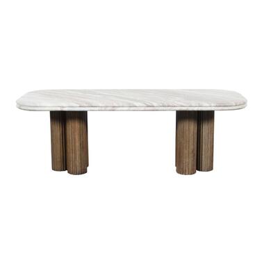 Calicosy - BUREN-tafel - B120 cm - Bruin 120 cmx50 cmx41,5 cm cm