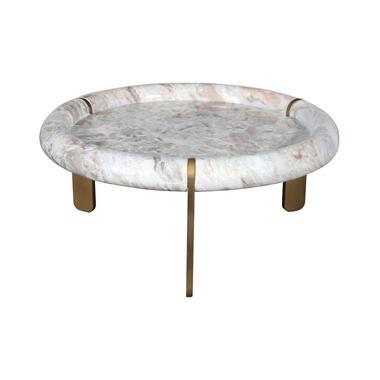 Calicosy - PROSPER salontafel - B35 cm - Bruin 35x80x80 cm