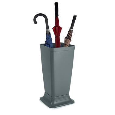 Plasticforte Paraplubak/houder - grijs - kunststof - D26 x H52 cm