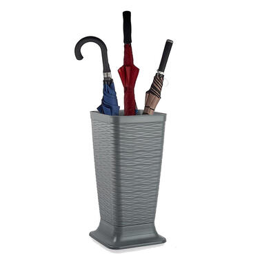Plasticforte Paraplubak/houder - grijs - kunststof - D26 x H52 cm