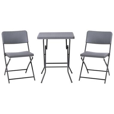 TRAPPETO - Balkonset - Grijs - Synthetisch materiaal