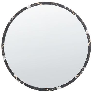 MARTEL - Wandspiegel - Zwart - 69 cm - Glas/Synthetisch materiaal
