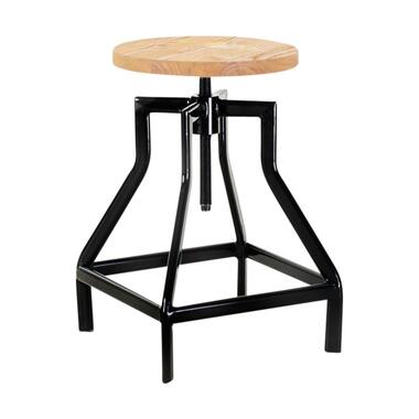 Legend Lage draaibare kruk zwart - in hoogte verstelbaar