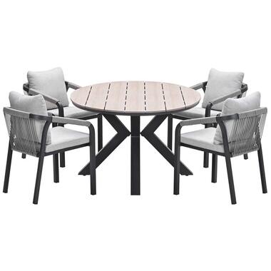 Garden Impressions Tarera - Tulli tuinset 5-delig taupe 180x115 cm