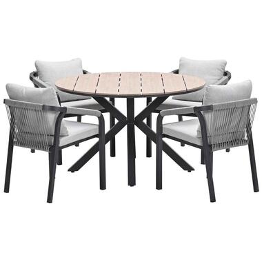 Garden Impressions Tarera - Tulli tuinset 5-delig taupe - Ø122x75 cm