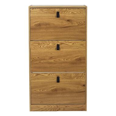 CALICOSY - Schoenenkast - Eiken - 117x63x24 cm