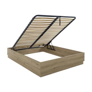 CALICOSY - Opbergbed TIDY - Licht hout - 36x145x194 cm
