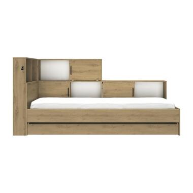 CALICOSY - Juniorbed ERWAN - Licht hout - 104x221x120 cm