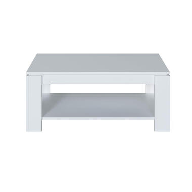 CALICOSY - Salontafel met dubbel Ambit - Wit - 43x102x50 cm
