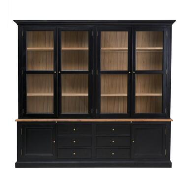 Calicosy - FONTAINEBLEAU met twee lichamen - B84 cm - Zwart 84x260x54 cm