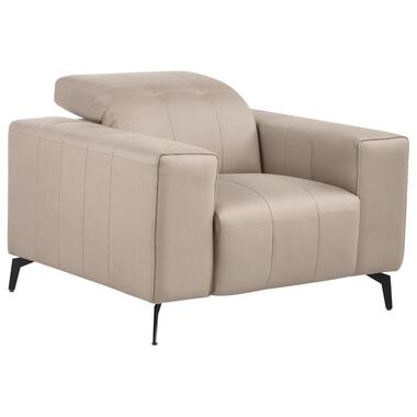 OMMEL - Fauteuil - Taupe - Veganistisch eco-leer