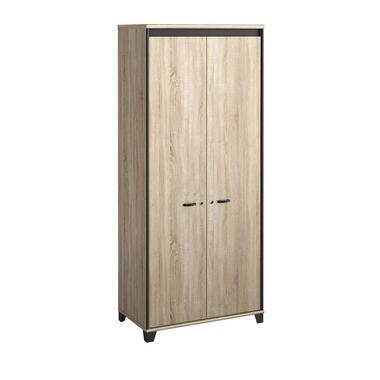 CALICOSY - MAMBO 2-deurs kast - Wit - 46x80x187 cm