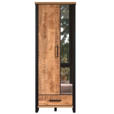 Hioshop Enna kledingkast 2 deuren- 1 lade mango decor