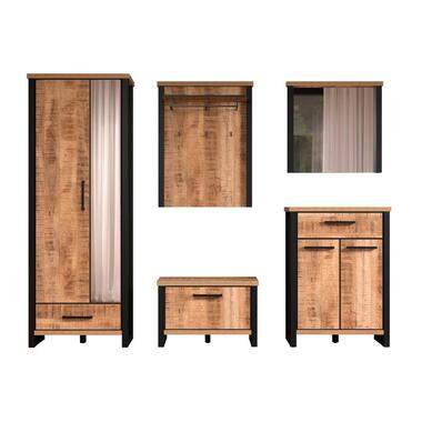 Hioshop Enna garderobe opstelling 5 delen mango decor