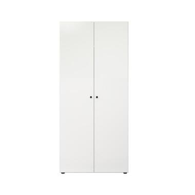 Hioshop Basics kledingkast 2 deuren wit