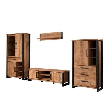 Hioshop Enna systeem rek 4 delen mango decor