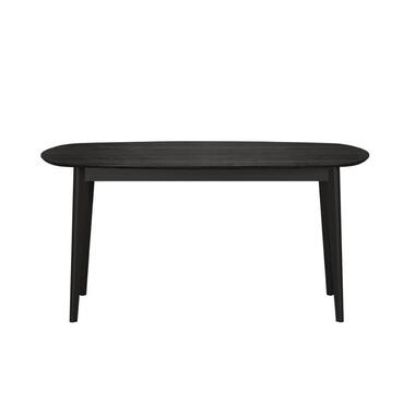 Hioshop Ronin eetkamertafel 90x160cm ask decor zwart