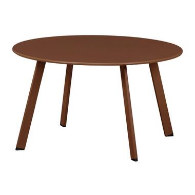 WOOOD Fer Bijzettafel Tuin - Metaal - Donker Bruin - 40x70x70