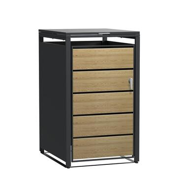 Kliko ombouw - 1 container - Houtlook - Met lock functie
