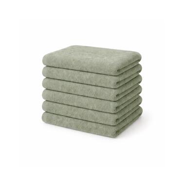 Ten Cate Handdoeken set - Badhanddoeken - 70x140 cm - 6 stuks - Seagrass Groen