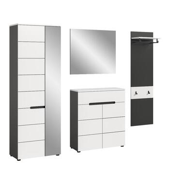 Hioshop Canu garderobe opstelling C33 wit- grijs