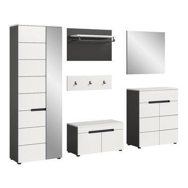 Hioshop Canu garderobe opstelling C32 wit- grijs