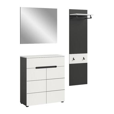 Hioshop Canu garderobe opstelling C37 wit- grijs