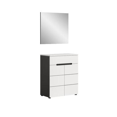 Hioshop Canu garderobe opstelling C38 wit- grijs