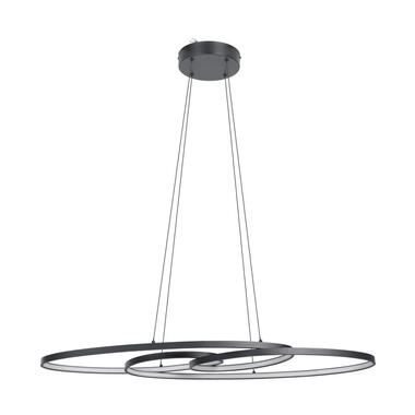 EGLO Gianella Hanglamp - LED - Aluminium/Kunststof - Zwart/Wit