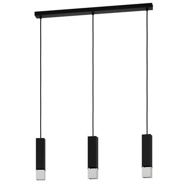 EGLO Butrano Hanglamp - GU10 - 77 cm - Zwart/Zilver