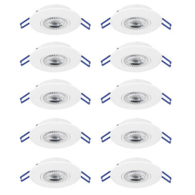 EGLO Zujar inbouwspot - LED - Ø90 - 10 stuks - Wit