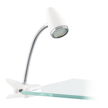 EGLO Riccio 1 Opbouwspot - GU10 - Kunststof/Staal - Wit/Chroom