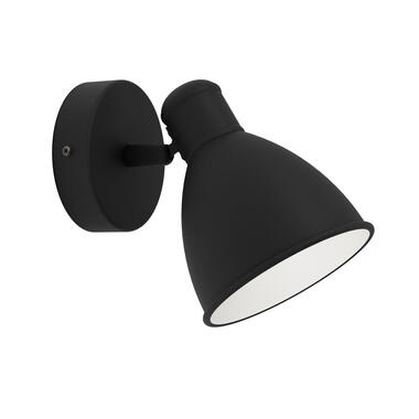 EGLO San Peri 1 Wandlamp - LED - 13 cm - Zwart/Wit