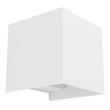 EGLO Valmontone Wandlamp - LED - Aluminium/Glas - Wit