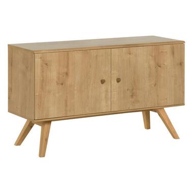 CALICOSY - Niedriges Sideboard NATURE - 40x120x72 cm