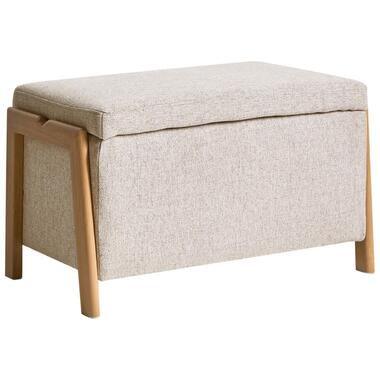 EDLAND - Opbergbankje - Lichtbruin - Stof