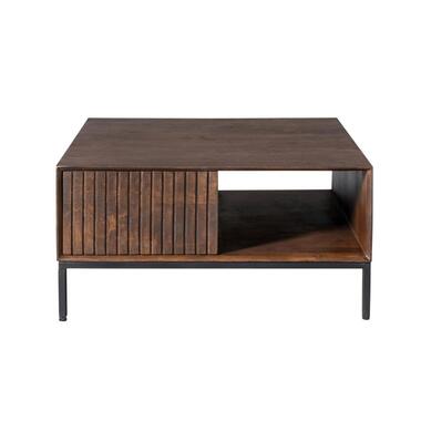 StarFurn - Salontafel Madison vierkant 80 cm - bruin