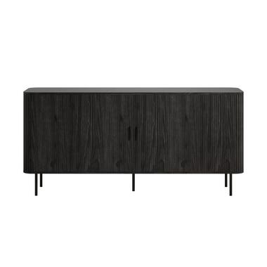 Hioshop Ronin dressoir 2 jaloeziedeuren ask decor zwart