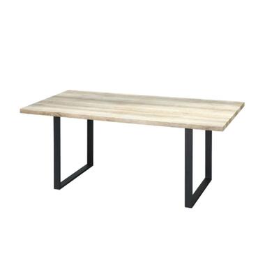 Eettafel Alexander - 180x80x93 cm - Lichtbruin/eikenhout