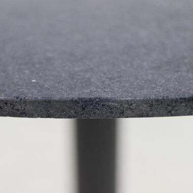 Eettafel Carine 120cm marmer - zwart