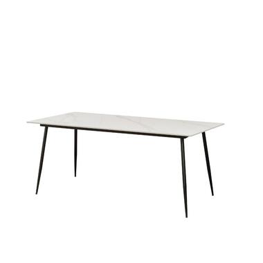 Eettafel Jules Sintered Stone Marmerlook Wit 170 x 90 x 76 cm