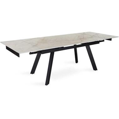 Verlengbare eettafel Hertha - 160-240 x 90 x 76 cm - beige