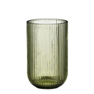 Mica Decorations Merlot drinkglas l.groen h13xd8cm