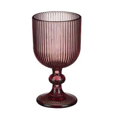Mica Decorations Merlot wijnglas paars - h14,5xd8cm